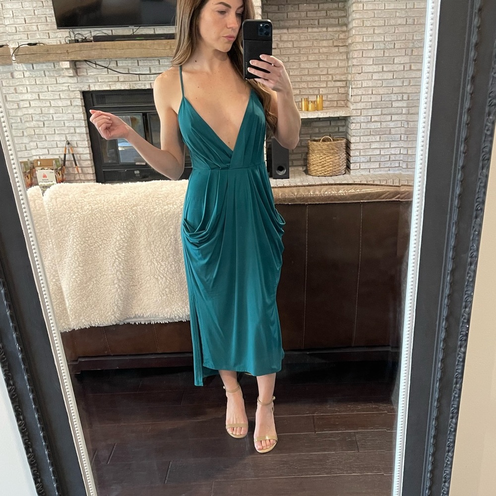 Green midi BCBG dress